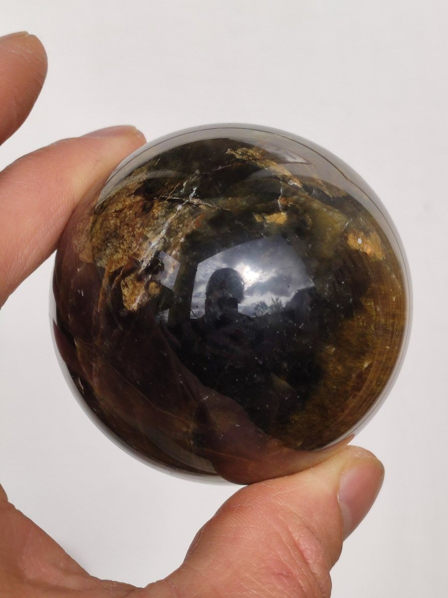 Pietersite gold Edelstein Kugel Massage Haus Magische Deko Sphere Kristall Meditation HIPPIE GOA Boho Heilstein Naturschatz Sammler Mineral - Art of Nature Berlin