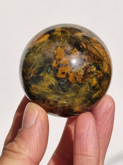 Pietersite gold Edelstein Kugel Massage Haus Magische Deko Sphere Kristall Meditation HIPPIE GOA Boho Heilstein Naturschatz Sammler Mineral - Art of Nature Berlin