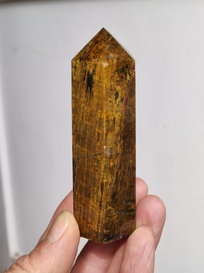 Pietersite gold Edelstein Turm Spitze Obelisk Haus Magische Deko Kristall Meditation HIPPIE GOA Boho Heilstein Naturschatz Sammler Mineral - Art of Nature Berlin