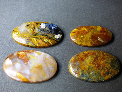 Pietersite gold rot blau Designer *High Quality Fair Trade Edelstein Cabochon Auflegestein Bastel Makramee Heilstein Blitz - Art of Nature Berlin