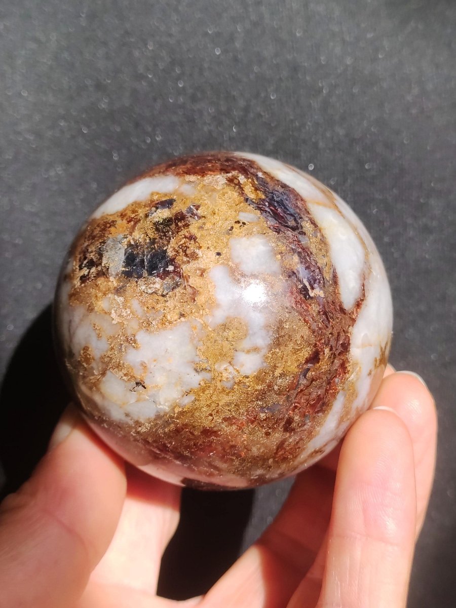 Pietersite ~ Magische Edelstein Kugel Deko Sphere Crystal Spielkugel Meditation HIPPIE GOA Boho Ethno Heilstein Natur Haus Kristall Geschenk - Art of Nature Berlin