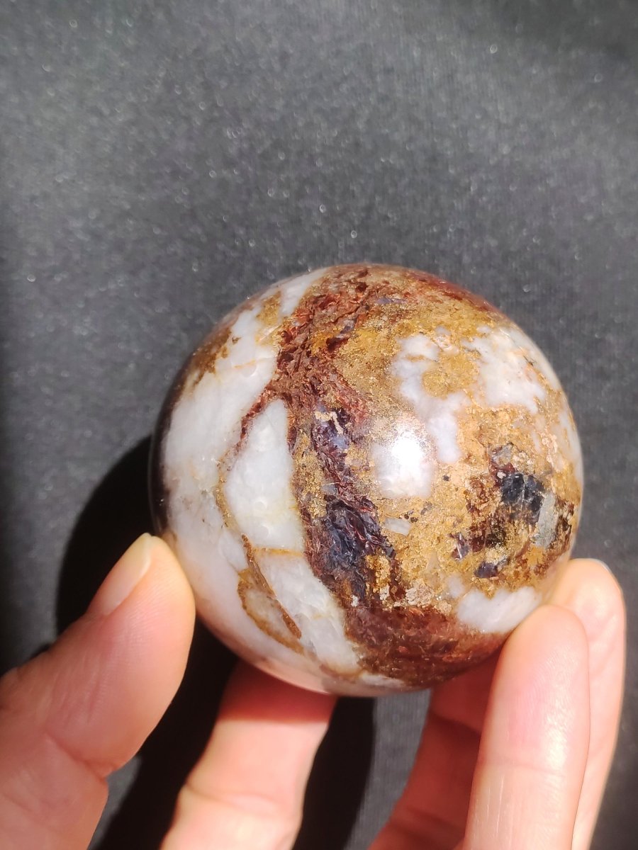 Pietersite ~ Magische Edelstein Kugel Deko Sphere Crystal Spielkugel Meditation HIPPIE GOA Boho Ethno Heilstein Natur Haus Kristall Geschenk - Art of Nature Berlin