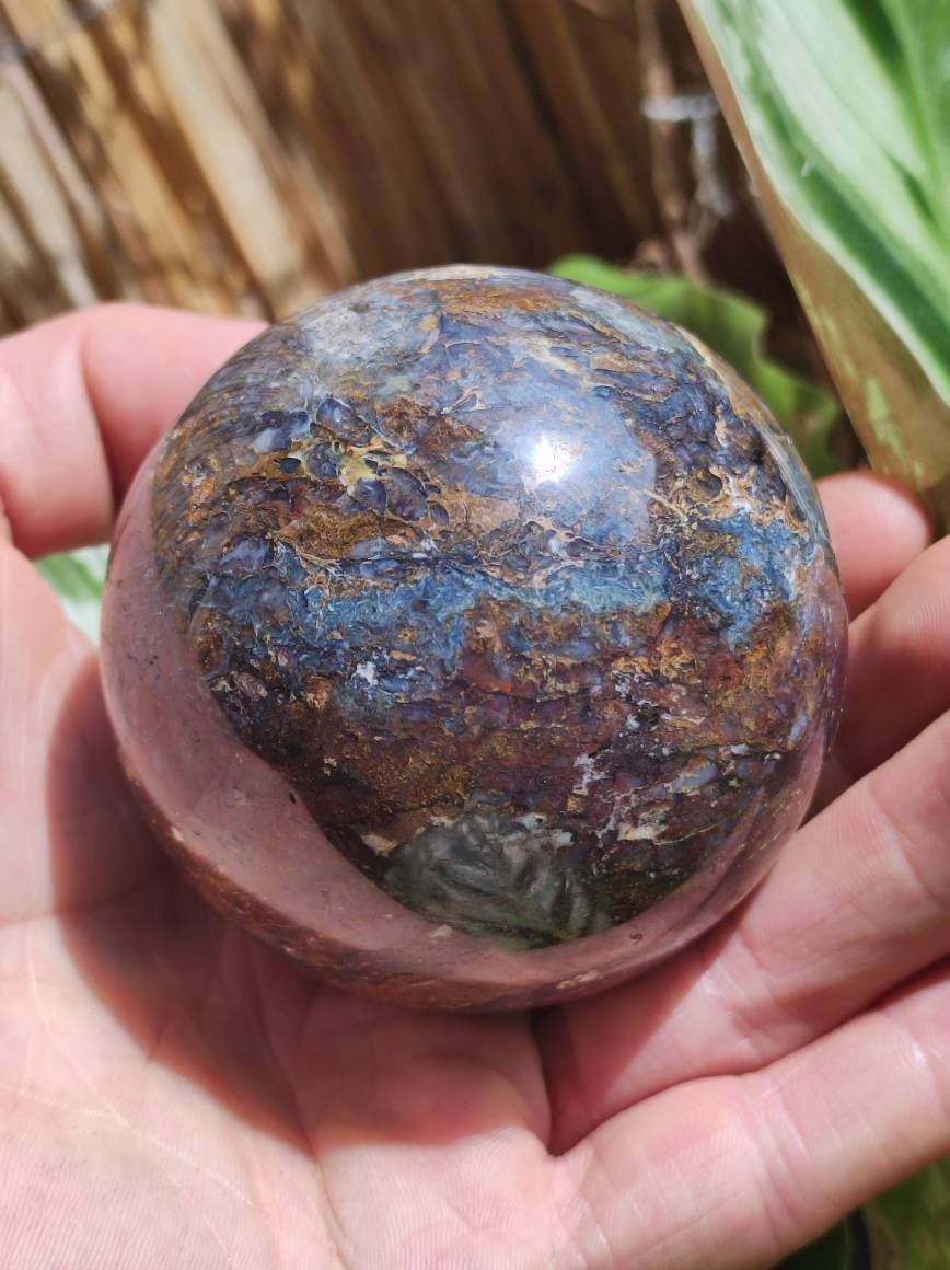 Pietersite ~ Magische Edelstein Kugel Massage & Deko Sphere Crystal Spielkugel Meditation ~HIPPIE ~GOA ~Boho ~Ethno ~Heilstein 1234 - Art of Nature Berlin