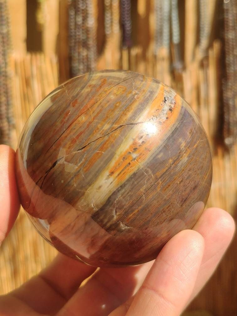 Pietersite ~ Magische Edelstein Kugel Massage & Deko Sphere Crystal Spielkugel Meditation ~HIPPIE ~GOA ~Boho ~Ethno ~Heilstein 1234 - Art of Nature Berlin