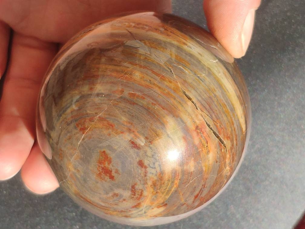 Pietersite ~ Magische Edelstein Kugel Massage & Deko Sphere Crystal Spielkugel Meditation ~HIPPIE ~GOA ~Boho ~Ethno ~Heilstein 1234 - Art of Nature Berlin