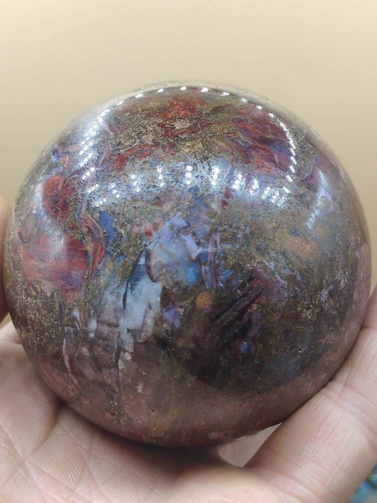 Pietersite ~ Magische Edelstein Kugel Massage & Deko Sphere Crystal Spielkugel Meditation ~HIPPIE ~GOA ~Boho ~Ethno ~Heilstein 1234 - Art of Nature Berlin