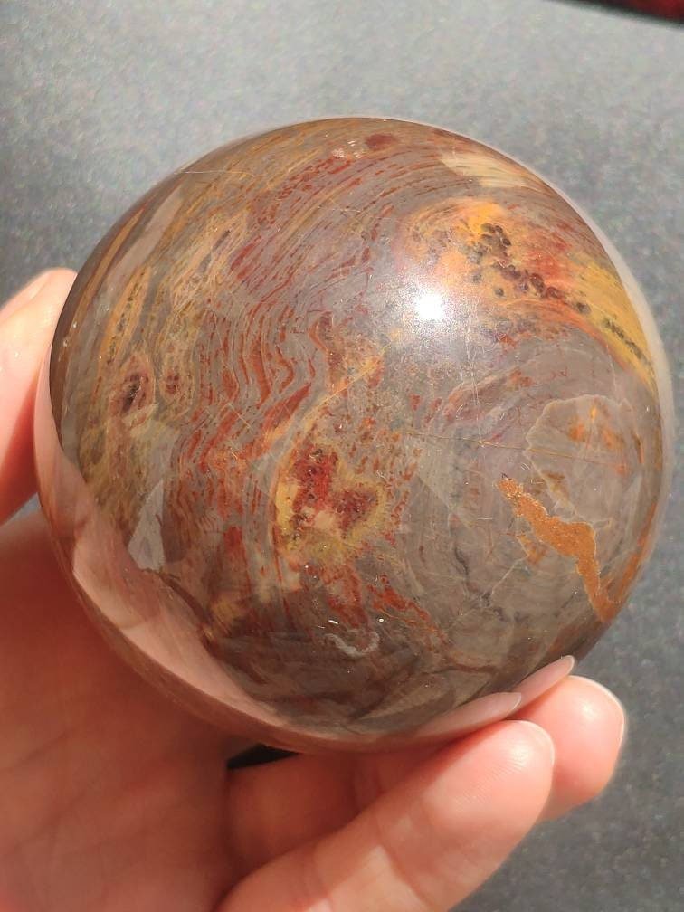 Pietersite ~ Magische Edelstein Kugel Massage & Deko Sphere Crystal Spielkugel Meditation ~HIPPIE ~GOA ~Boho ~Ethno ~Heilstein 1234 - Art of Nature Berlin