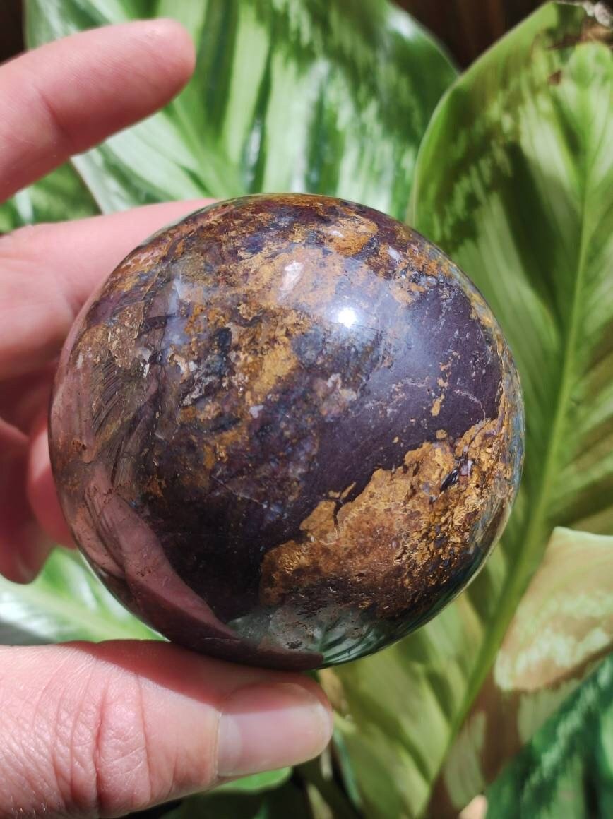 Pietersite ~ Magische Edelstein Kugel Massage & Deko Sphere Crystal Spielkugel Meditation ~HIPPIE ~GOA ~Boho ~Ethno ~Heilstein 1234 - Art of Nature Berlin