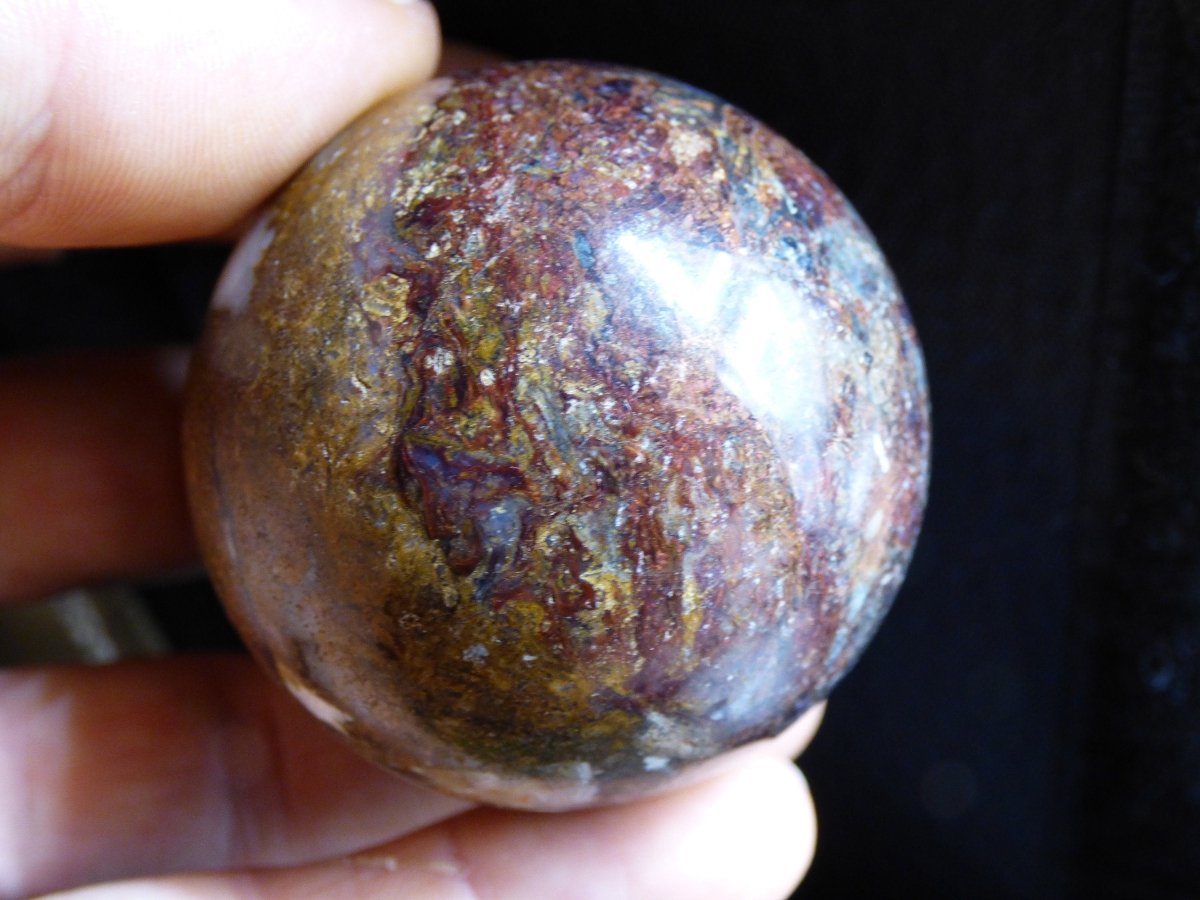 Pietersite ~ Magische Edelstein Kugel Massage & Deko Sphere Crystal Spielkugel Meditation ~HIPPIE ~GOA ~Boho ~Ethno ~Heilstein 1234 - Art of Nature Berlin