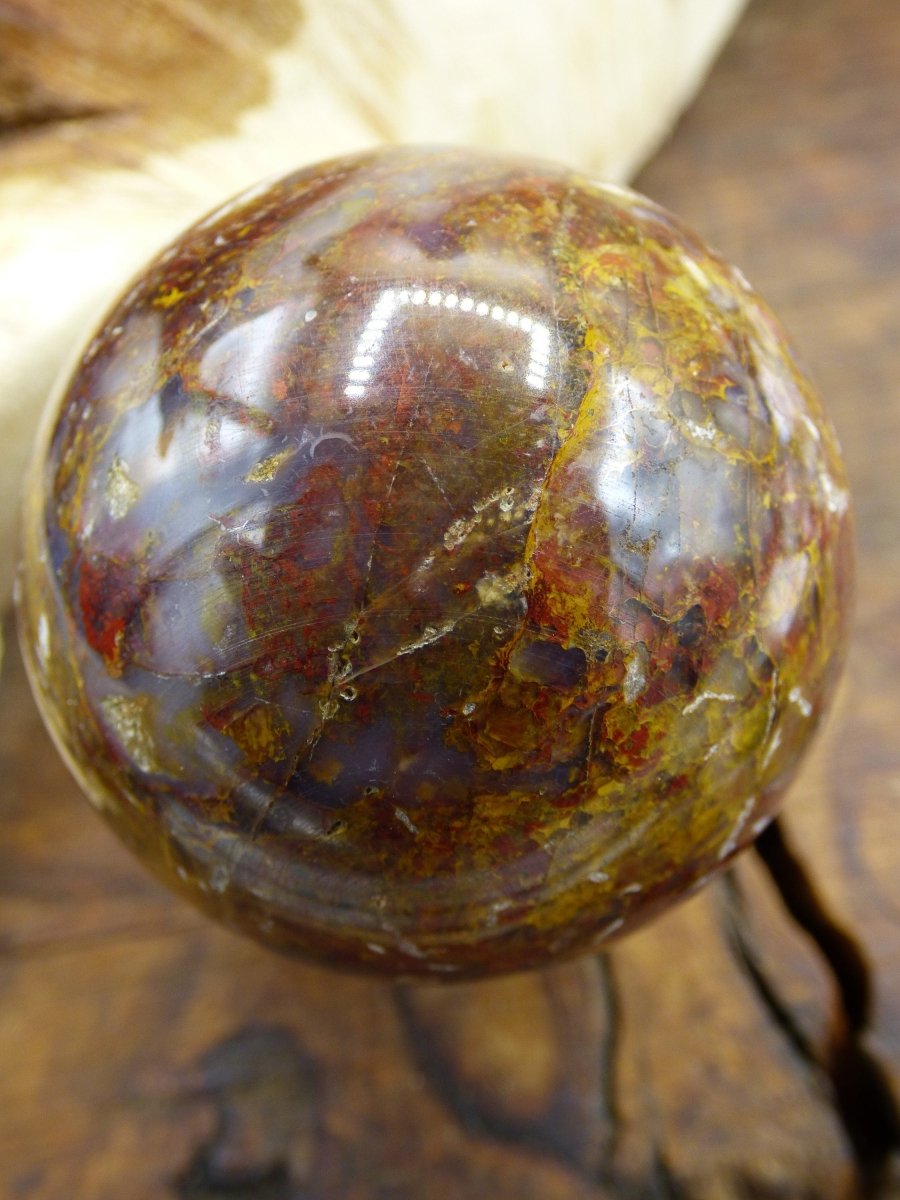 Pietersite ~ Magische Edelstein Kugel Massage & Deko Sphere Crystal Spielkugel Meditation ~HIPPIE ~GOA ~Boho ~Ethno ~Heilstein 1234 - Art of Nature Berlin