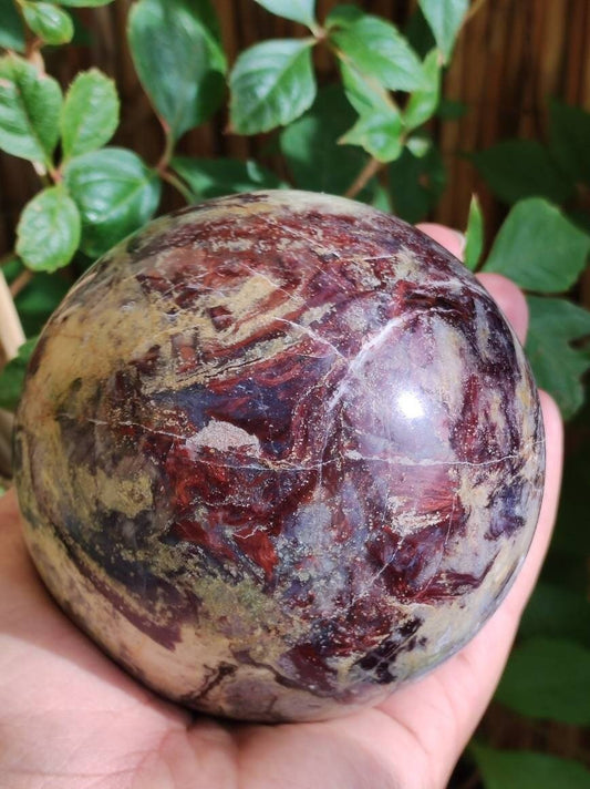 Pietersite ~ Magische Edelstein Kugel Massage & Deko Sphere Crystal Spielkugel Meditation ~HIPPIE ~GOA ~Boho ~Ethno ~Heilstein 1234 - Art of Nature Berlin