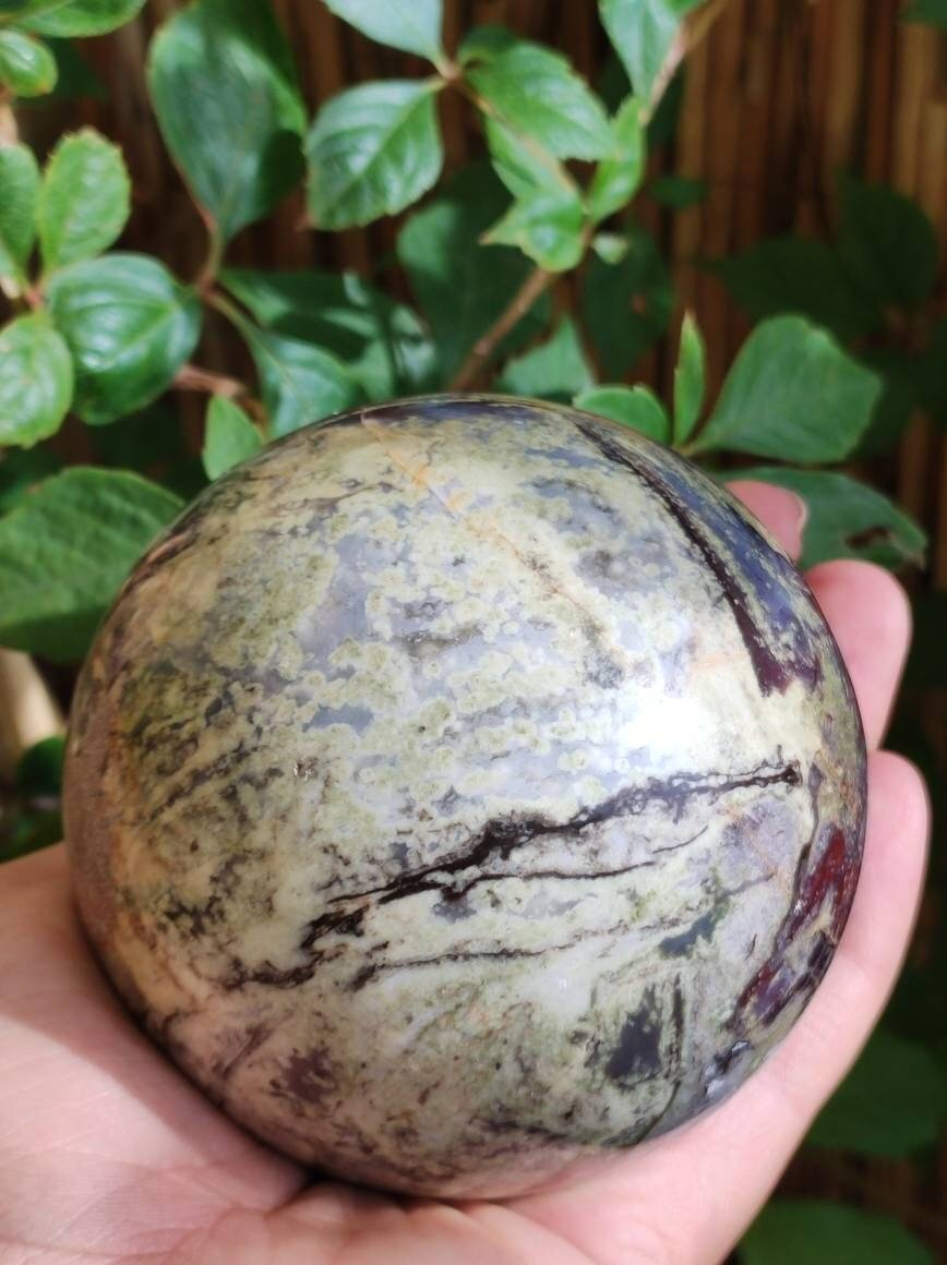 Pietersite ~ Magische Edelstein Kugel Massage & Deko Sphere Crystal Spielkugel Meditation ~HIPPIE ~GOA ~Boho ~Ethno ~Heilstein 1234 - Art of Nature Berlin