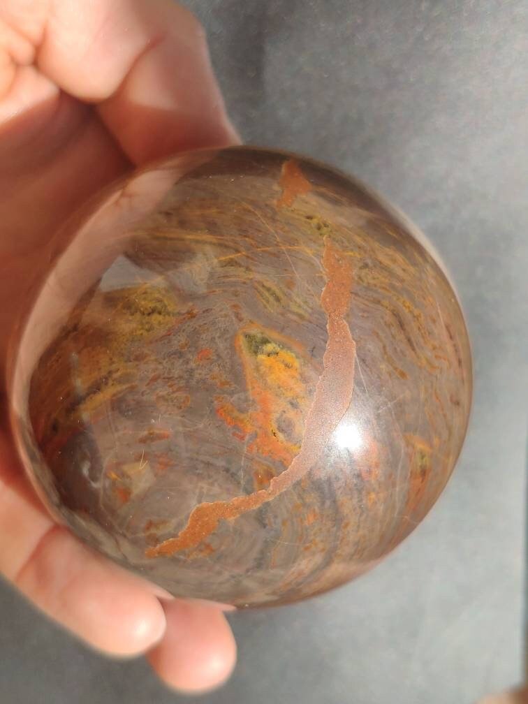 Pietersite ~ Magische Edelstein Kugel Massage & Deko Sphere Crystal Spielkugel Meditation ~HIPPIE ~GOA ~Boho ~Ethno ~Heilstein 1234 - Art of Nature Berlin