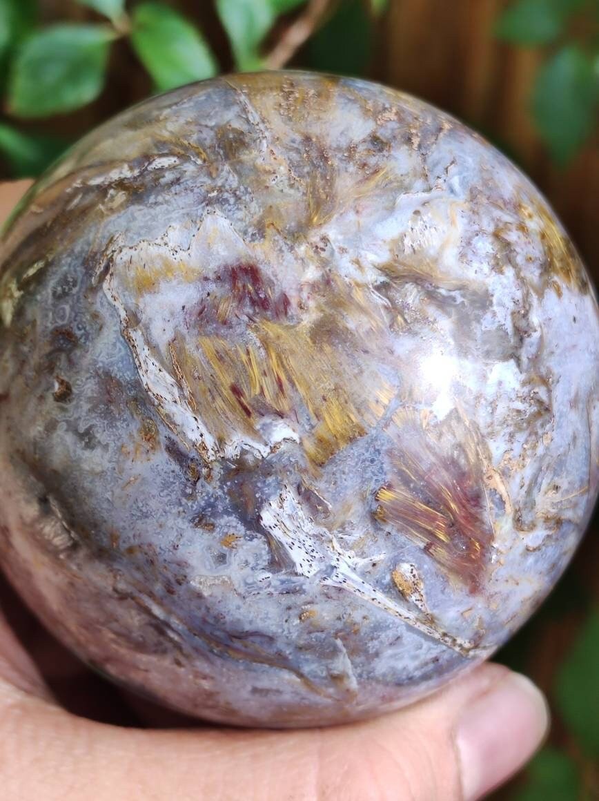 Pietersite ~ Magische Edelstein Kugel Massage & Deko Sphere Crystal Spielkugel Meditation ~HIPPIE ~GOA ~Boho ~Ethno ~Heilstein 1234 - Art of Nature Berlin