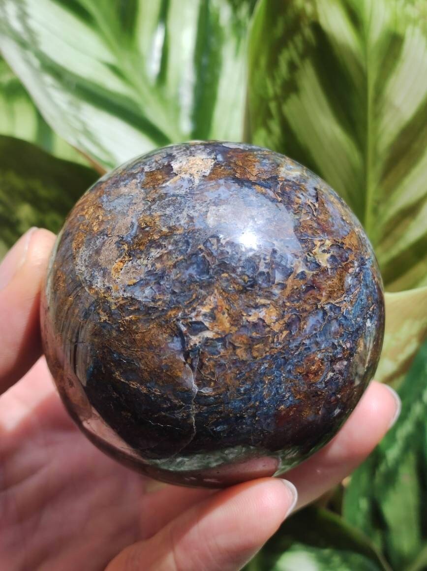 Pietersite ~ Magische Edelstein Kugel Massage & Deko Sphere Crystal Spielkugel Meditation ~HIPPIE ~GOA ~Boho ~Ethno ~Heilstein 1234 - Art of Nature Berlin