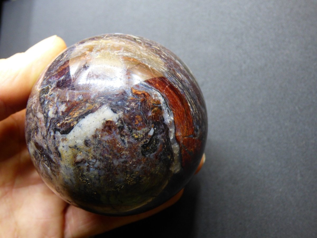 Pietersite ~ Magische Edelstein Kugel Massage & Deko Sphere Crystal Spielkugel Meditation ~HIPPIE ~GOA ~Boho ~Ethno ~Heilstein 1234 - Art of Nature Berlin