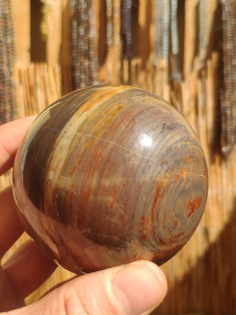 Pietersite ~ Magische Edelstein Kugel Massage & Deko Sphere Crystal Spielkugel Meditation ~HIPPIE ~GOA ~Boho ~Ethno ~Heilstein 1234 - Art of Nature Berlin