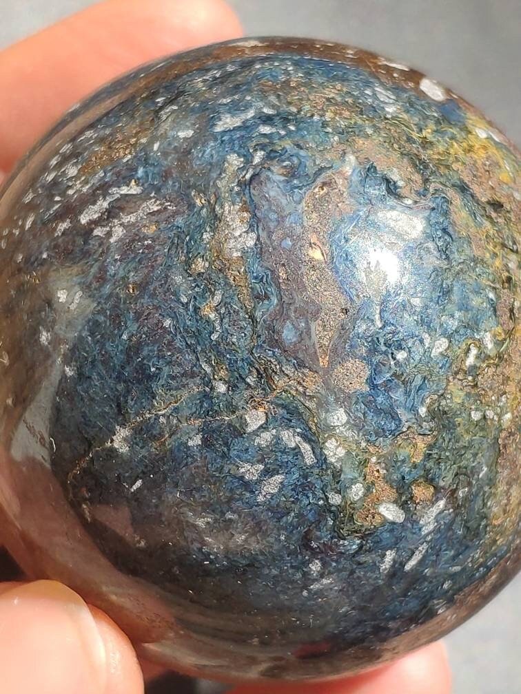 Pietersite ~ Magische Edelstein Kugel Massage & Deko Sphere Crystal Spielkugel Meditation ~HIPPIE ~GOA ~Boho ~Ethno ~Heilstein 1234 - Art of Nature Berlin