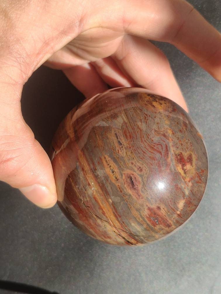 Pietersite ~ Magische Edelstein Kugel Massage & Deko Sphere Crystal Spielkugel Meditation ~HIPPIE ~GOA ~Boho ~Ethno ~Heilstein 1234 - Art of Nature Berlin