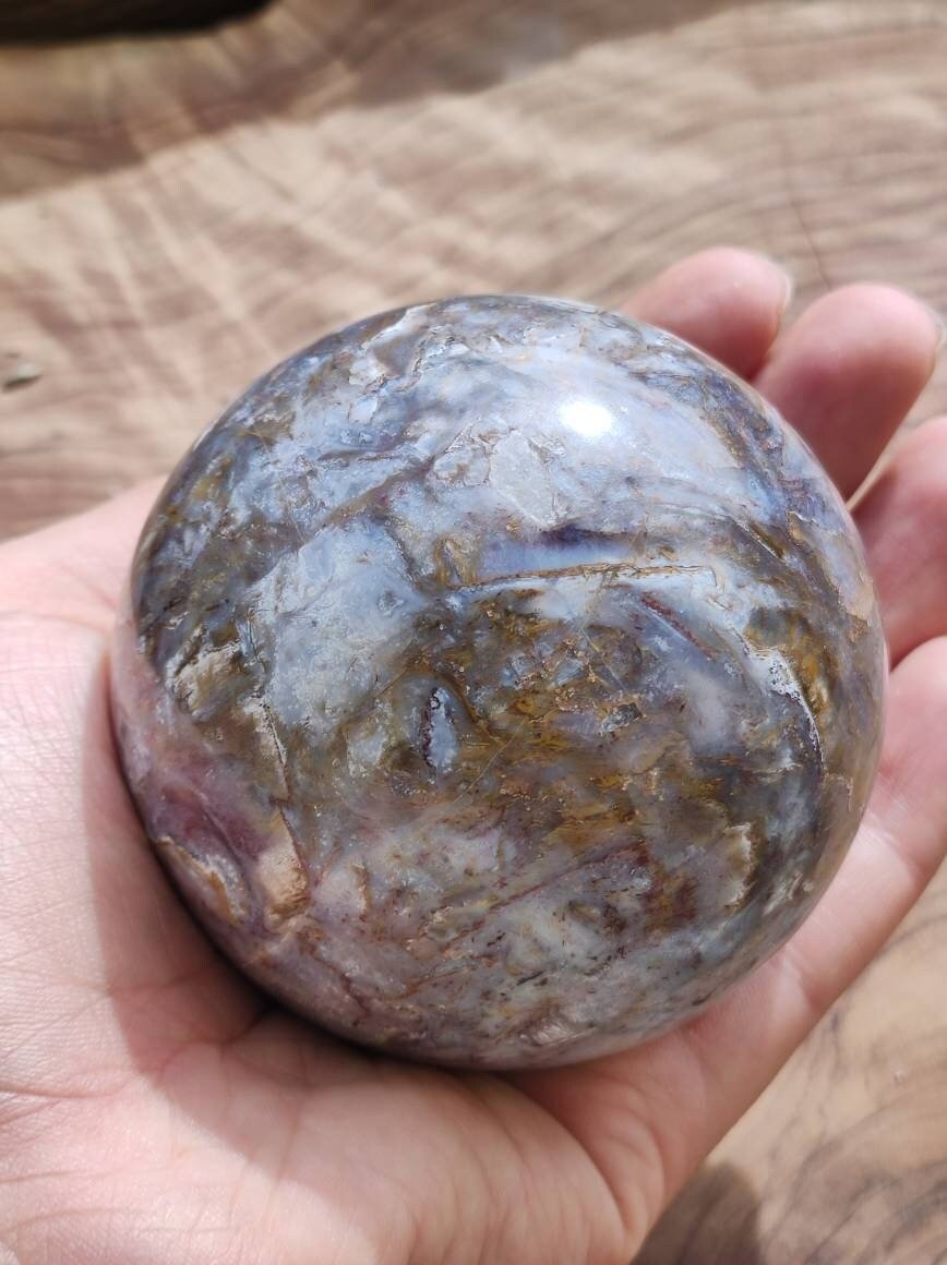 Pietersite ~ Magische Edelstein Kugel Massage & Deko Sphere Crystal Spielkugel Meditation ~HIPPIE ~GOA ~Boho ~Ethno ~Heilstein 1234 - Art of Nature Berlin