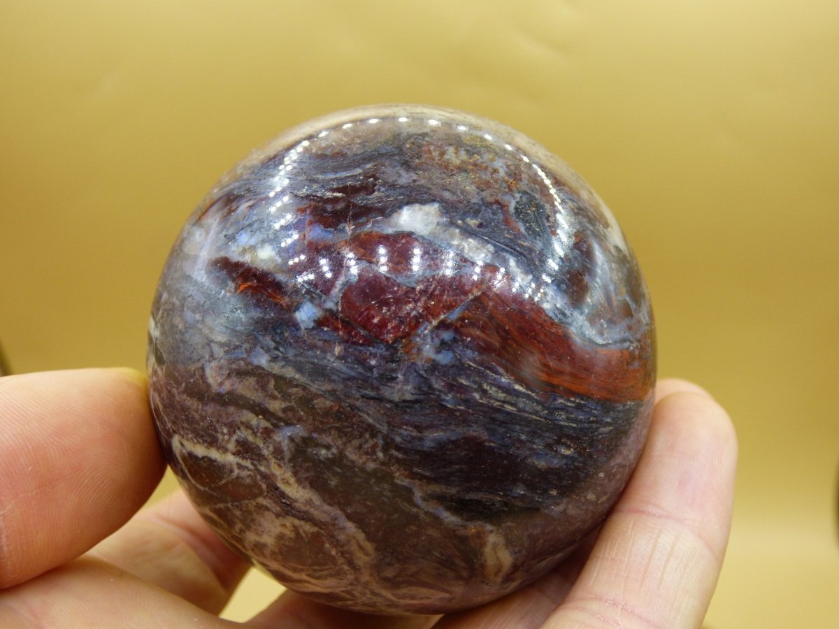 Pietersite ~ Magische Edelstein Kugel Massage & Deko Sphere Crystal Spielkugel Meditation ~HIPPIE ~GOA ~Boho ~Ethno ~Heilstein 1234 - Art of Nature Berlin