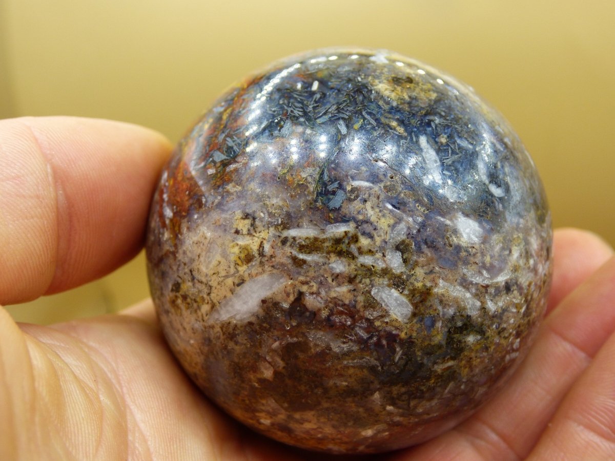 Pietersite ~ Magische Edelstein Kugel Massage & Deko Sphere Crystal Spielkugel Meditation ~HIPPIE ~GOA ~Boho ~Ethno ~Heilstein - Art of Nature Berlin