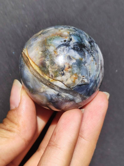 Pietersite ~ Magische Edelstein Kugel Massage & Deko Sphere Crystal Spielkugel Meditation ~HIPPIE ~GOA ~Boho ~Ethno ~Heilstein - Art of Nature Berlin