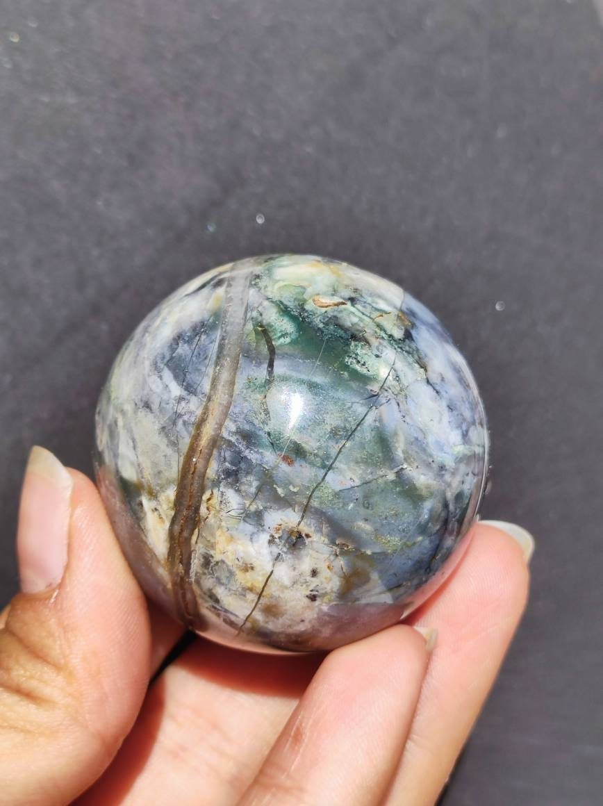 Pietersite ~ Magische Edelstein Kugel Massage & Deko Sphere Crystal Spielkugel Meditation ~HIPPIE ~GOA ~Boho ~Ethno ~Heilstein - Art of Nature Berlin