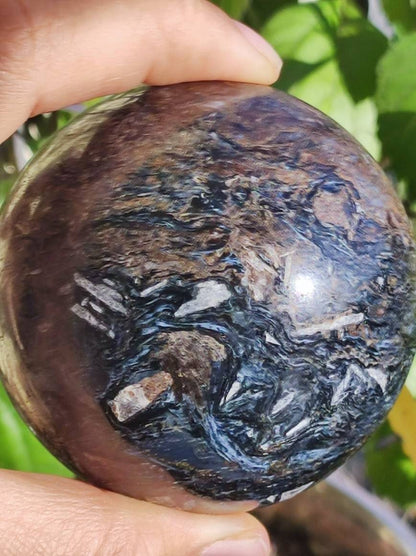 Pietersite ~ Magische Edelstein Kugel Massage & Deko Sphere Crystal Spielkugel Meditation ~HIPPIE ~GOA ~Boho ~Ethno ~Heilstein - Art of Nature Berlin