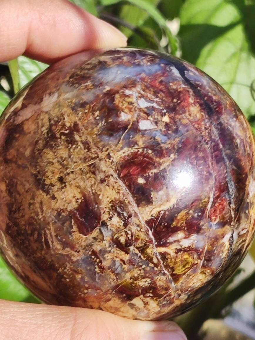 Pietersite ~ Magische Edelstein Kugel Massage & Deko Sphere Crystal Spielkugel Meditation ~HIPPIE ~GOA ~Boho ~Ethno ~Heilstein - Art of Nature Berlin