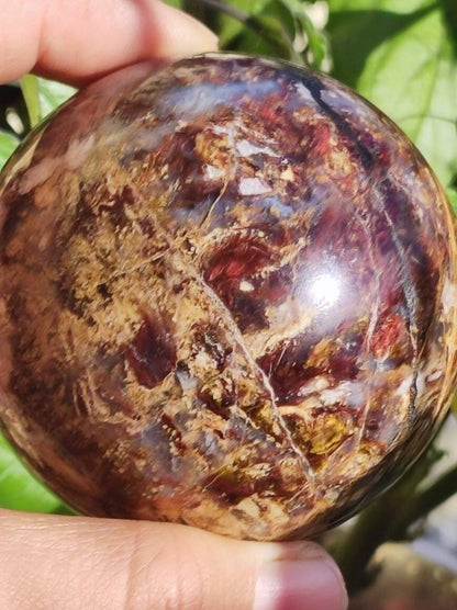 Pietersite ~ Magische Edelstein Kugel Massage & Deko Sphere Crystal Spielkugel Meditation ~HIPPIE ~GOA ~Boho ~Ethno ~Heilstein - Art of Nature Berlin