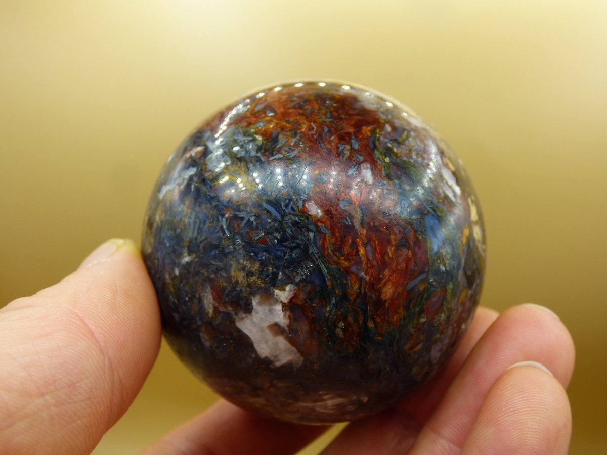 Pietersite ~ Magische Edelstein Kugel Massage & Deko Sphere Crystal Spielkugel Meditation ~HIPPIE ~GOA ~Boho ~Ethno ~Heilstein - Art of Nature Berlin