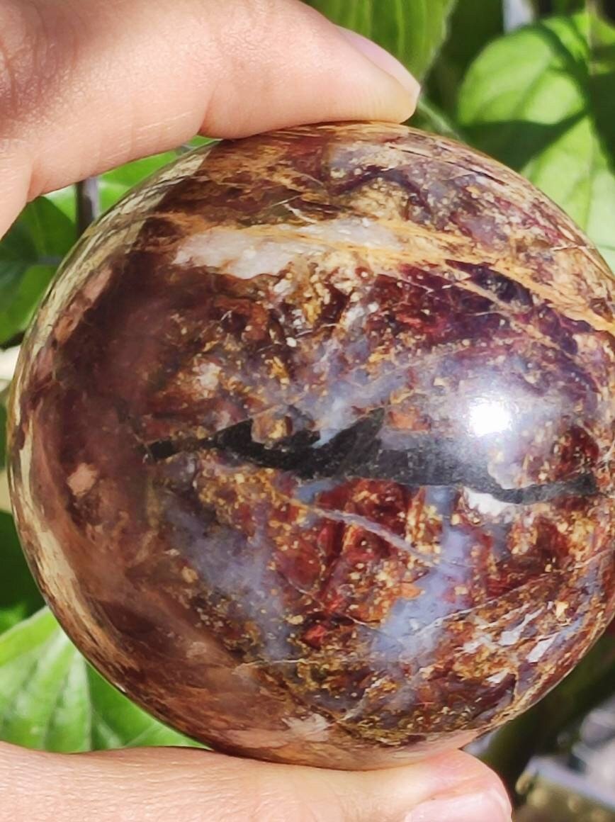 Pietersite ~ Magische Edelstein Kugel Massage & Deko Sphere Crystal Spielkugel Meditation ~HIPPIE ~GOA ~Boho ~Ethno ~Heilstein - Art of Nature Berlin