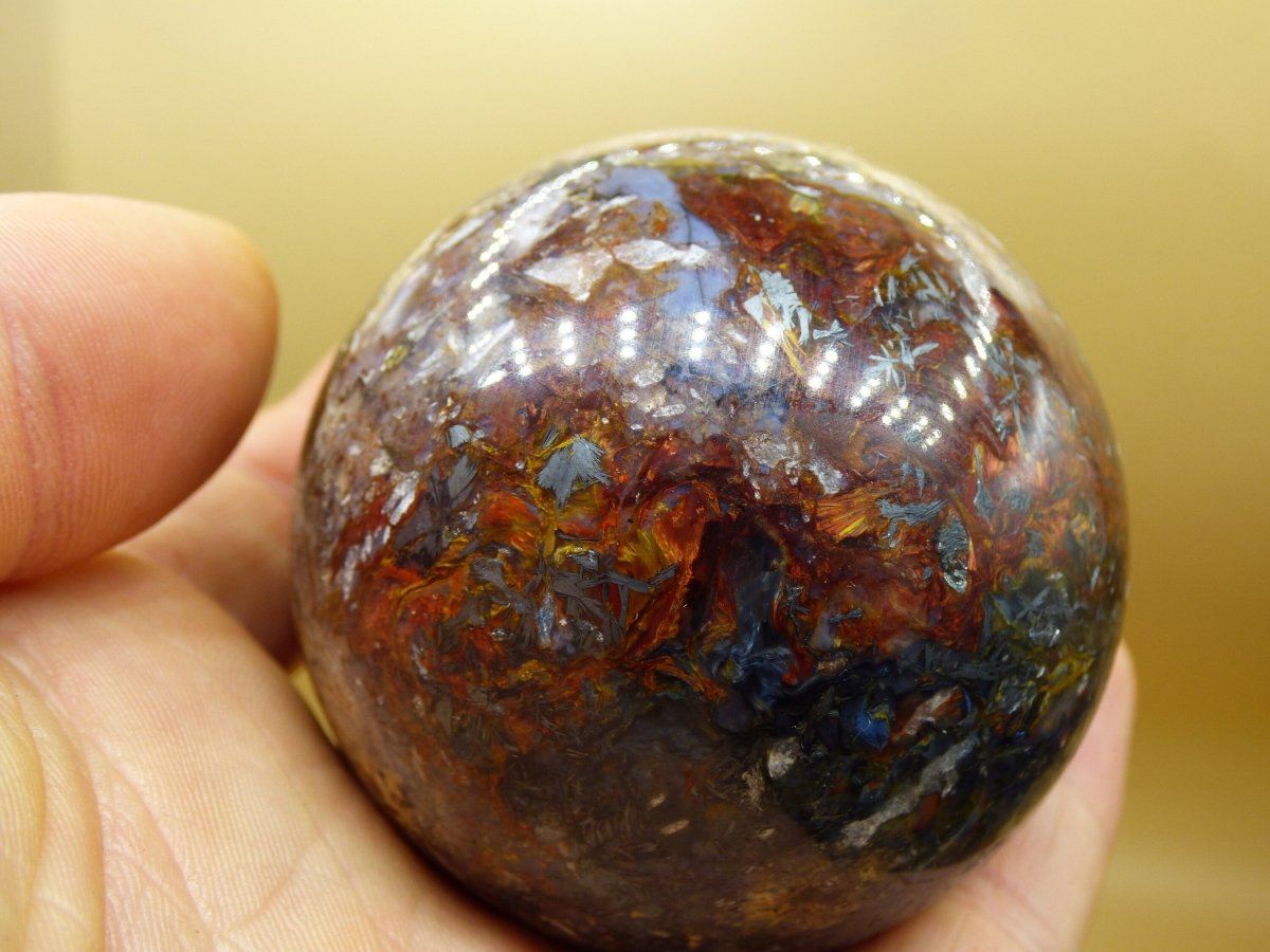 Pietersite ~ Magische Edelstein Kugel Massage & Deko Sphere Crystal Spielkugel Meditation ~HIPPIE ~GOA ~Boho ~Ethno ~Heilstein - Art of Nature Berlin