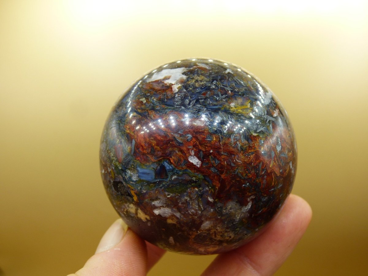 Pietersite ~ Magische Edelstein Kugel Massage & Deko Sphere Crystal Spielkugel Meditation ~HIPPIE ~GOA ~Boho ~Ethno ~Heilstein - Art of Nature Berlin