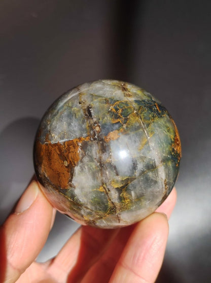 Pietersite ~ Magische Edelstein Kugel Massage & Deko Sphere Crystal Spielkugel Meditation ~HIPPIE ~GOA ~Boho ~Ethno ~Heilstein ~Naturschatz - Art of Nature Berlin