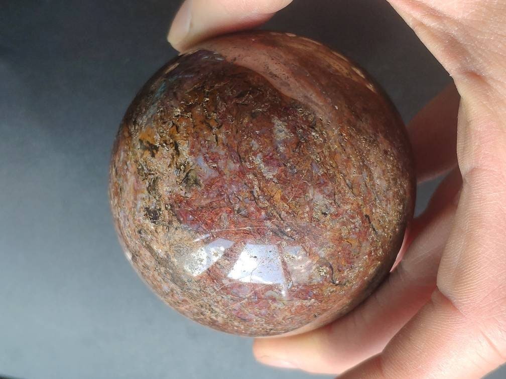 Pietersite ~ Magische Edelstein Kugel Massage & Deko Sphere Crystal Spielkugel Meditation ~HIPPIE ~GOA ~Boho ~Ethno ~Heilstein ~Naturschatz - Art of Nature Berlin