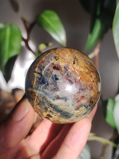 Pietersite ~ Magische Edelstein Kugel Massage & Deko Sphere Crystal Spielkugel Meditation ~HIPPIE ~GOA ~Boho ~Ethno ~Heilstein ~Naturschatz - Art of Nature Berlin