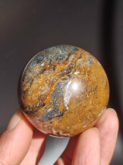 Pietersite ~ Magische Edelstein Kugel Massage & Deko Sphere Crystal Spielkugel Meditation ~HIPPIE ~GOA ~Boho ~Ethno ~Heilstein ~Naturschatz - Art of Nature Berlin