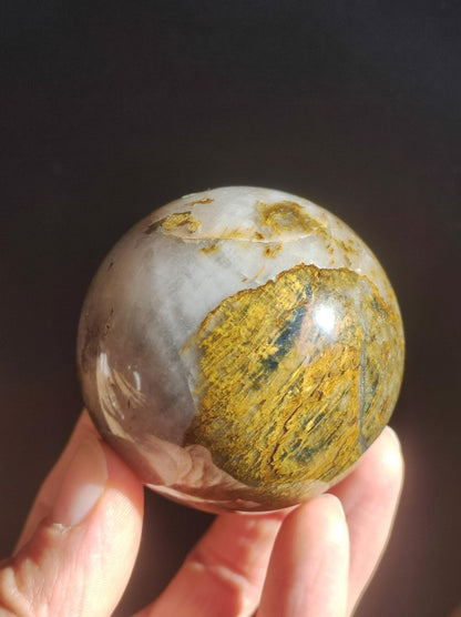 Pietersite ~ Magische Edelstein Kugel Massage & Deko Sphere Crystal Spielkugel Meditation ~HIPPIE ~GOA ~Boho ~Ethno ~Heilstein ~Naturschatz - Art of Nature Berlin
