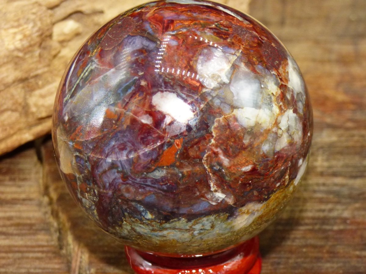 Pietersite ~ Magische Edelstein Kugel Massage & Deko Sphere Crystal Spielkugel Meditation ~HIPPIE ~GOA ~Boho ~Ethno ~Heilstein ~Naturschatz - Art of Nature Berlin