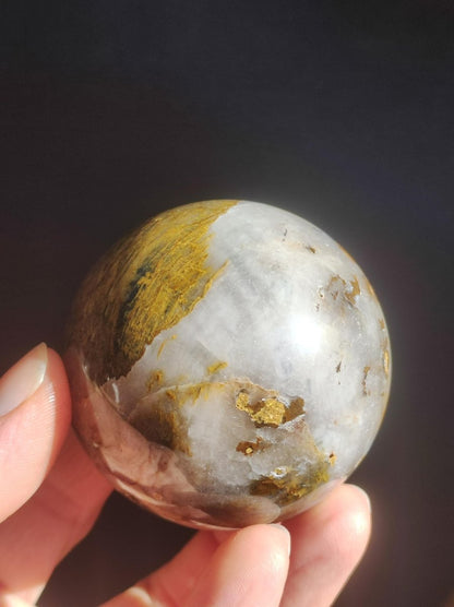 Pietersite ~ Magische Edelstein Kugel Massage & Deko Sphere Crystal Spielkugel Meditation ~HIPPIE ~GOA ~Boho ~Ethno ~Heilstein ~Naturschatz - Art of Nature Berlin