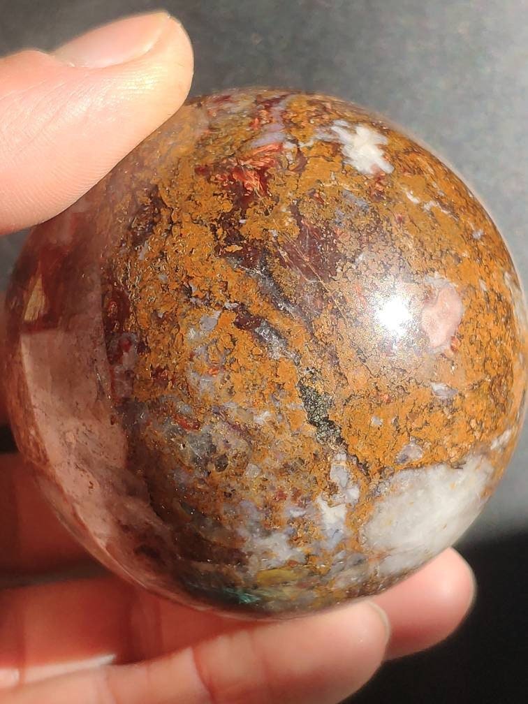 Pietersite ~ Magische Edelstein Kugel Massage & Deko Sphere Crystal Spielkugel Meditation ~HIPPIE ~GOA ~Boho ~Ethno ~Heilstein ~Naturschatz - Art of Nature Berlin