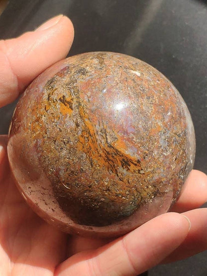 Pietersite ~ Magische Edelstein Kugel Massage & Deko Sphere Crystal Spielkugel Meditation ~HIPPIE ~GOA ~Boho ~Ethno ~Heilstein ~Naturschatz - Art of Nature Berlin