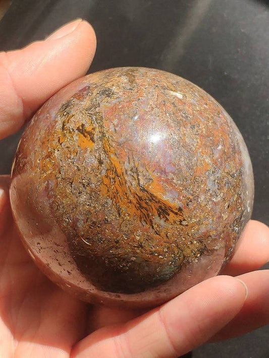 Pietersite ~ Magische Edelstein Kugel Massage & Deko Sphere Crystal Spielkugel Meditation ~HIPPIE ~GOA ~Boho ~Ethno ~Heilstein ~Naturschatz - Art of Nature Berlin