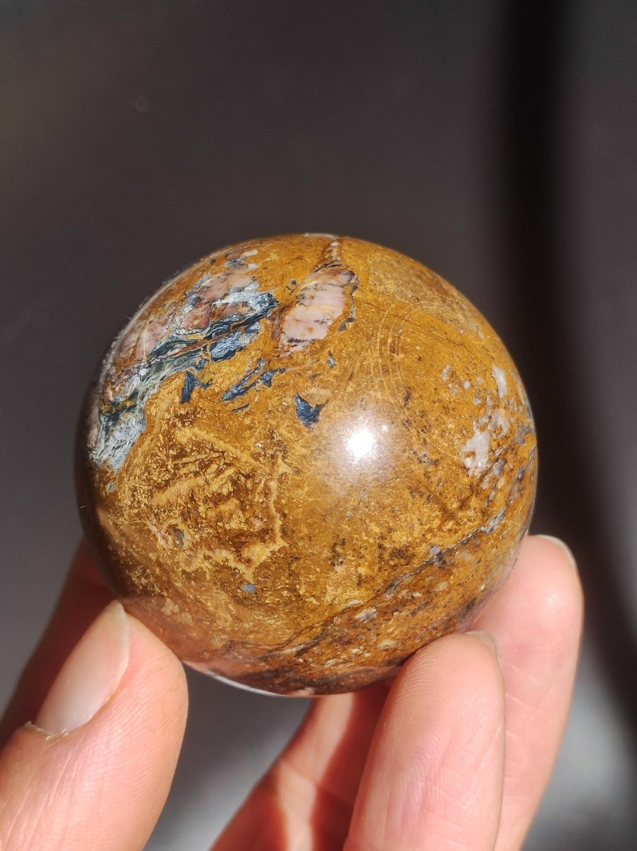Pietersite ~ Magische Edelstein Kugel Massage & Deko Sphere Crystal Spielkugel Meditation ~HIPPIE ~GOA ~Boho ~Ethno ~Heilstein ~Naturschatz - Art of Nature Berlin