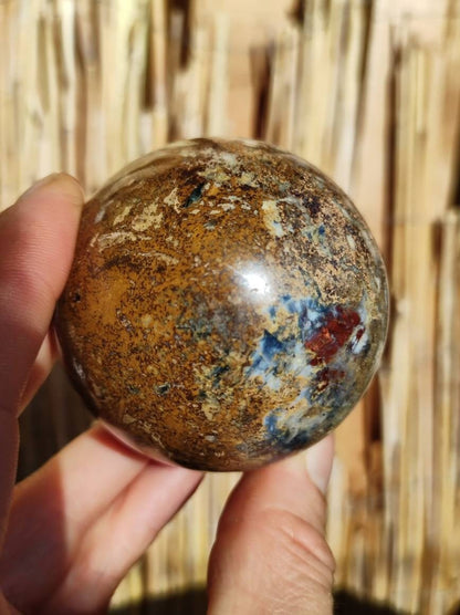 Pietersite ~ Magische Edelstein Kugel Massage & Deko Sphere Crystal Spielkugel Meditation ~HIPPIE ~GOA ~Boho ~Ethno ~Heilstein ~Naturschatz - Art of Nature Berlin