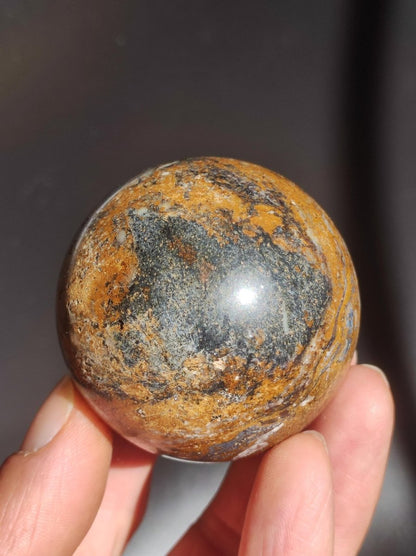 Pietersite ~ Magische Edelstein Kugel Massage & Deko Sphere Crystal Spielkugel Meditation ~HIPPIE ~GOA ~Boho ~Ethno ~Heilstein ~Naturschatz - Art of Nature Berlin