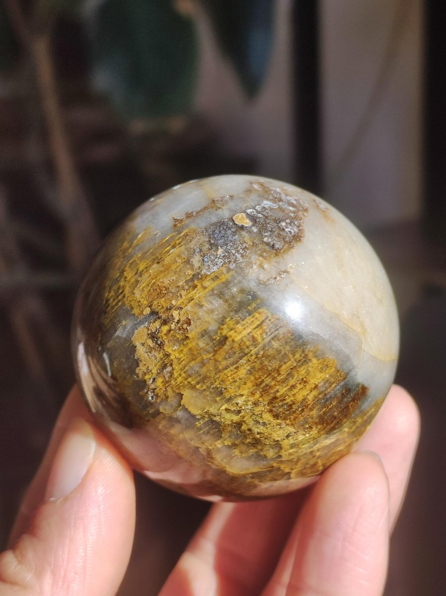 Pietersite ~ Magische Edelstein Kugel Massage & Deko Sphere Crystal Spielkugel Meditation ~HIPPIE ~GOA ~Boho ~Ethno ~Heilstein ~Naturschatz - Art of Nature Berlin
