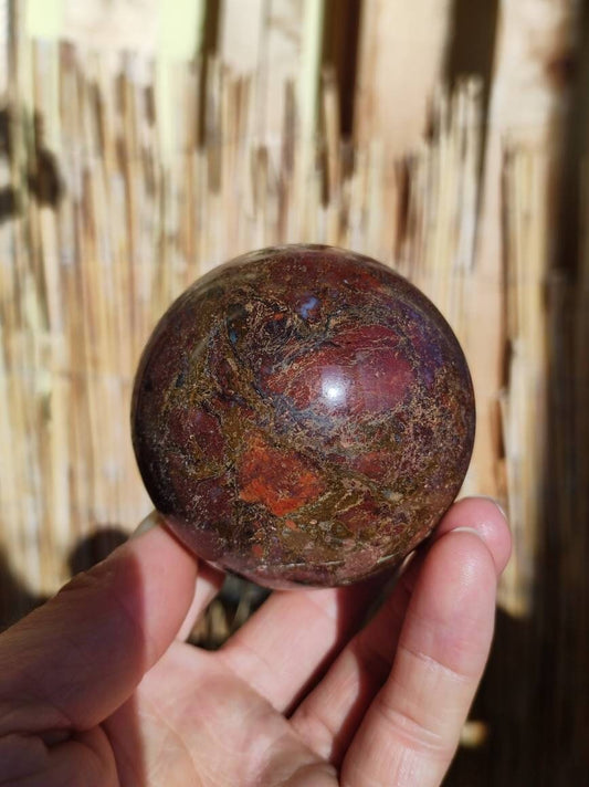 Pietersite ~ Magische Edelstein Kugel Massage & Deko Sphere Crystal Spielkugel Meditation ~HIPPIE ~GOA ~Boho ~Ethno ~Heilstein ~Naturschatz - Art of Nature Berlin